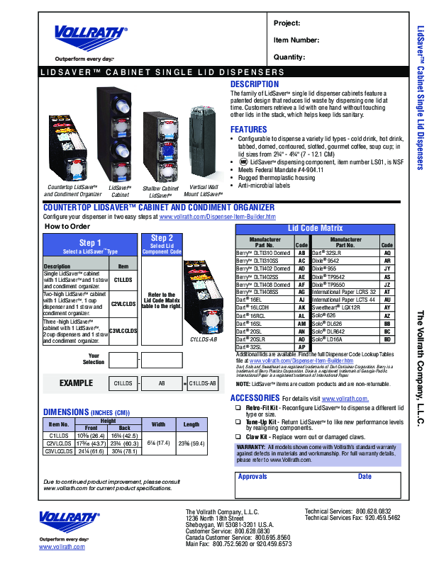 Cutsheet