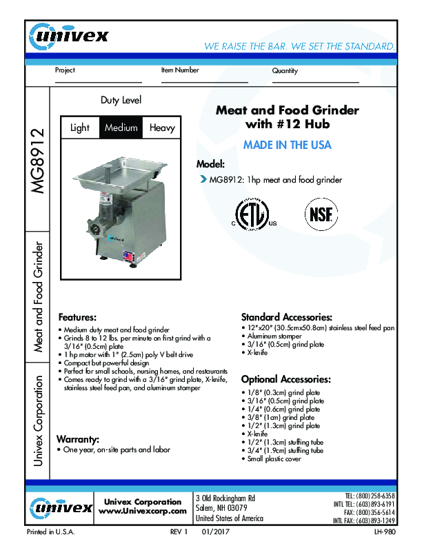 Cutsheet