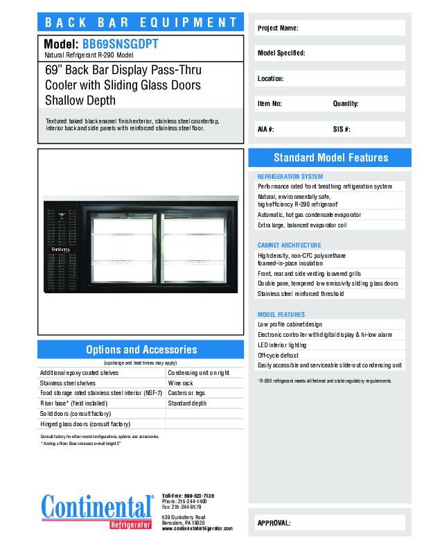 Cutsheet