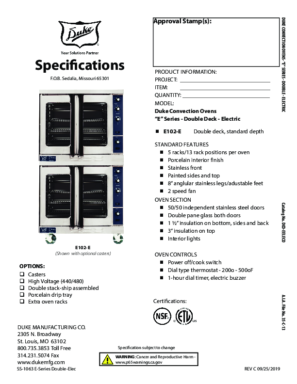 Cutsheet