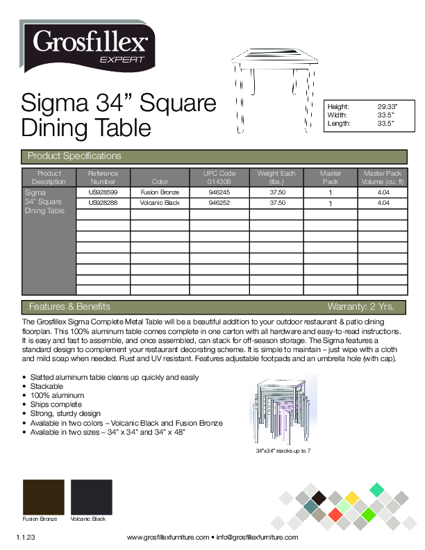 Cutsheet