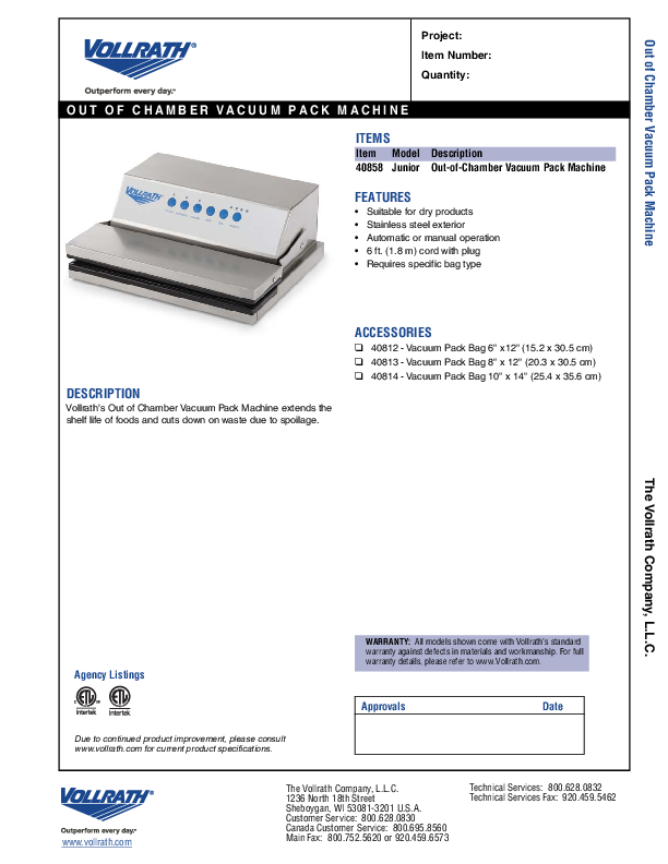 Cutsheet