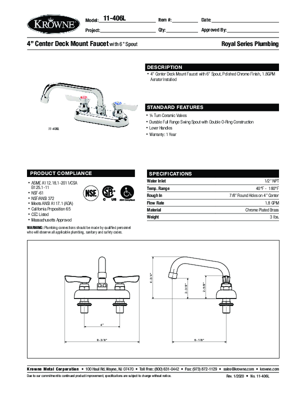 Cutsheet