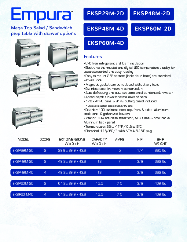 Cutsheet