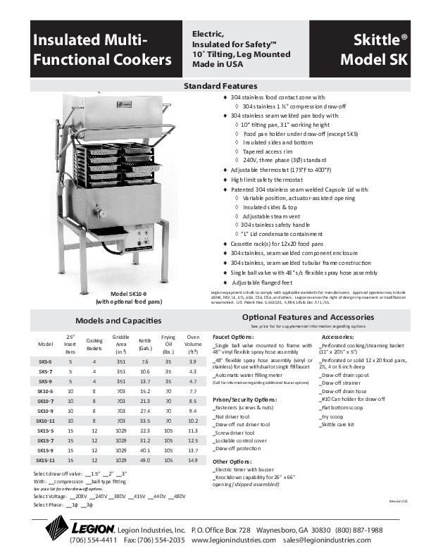 Cutsheet