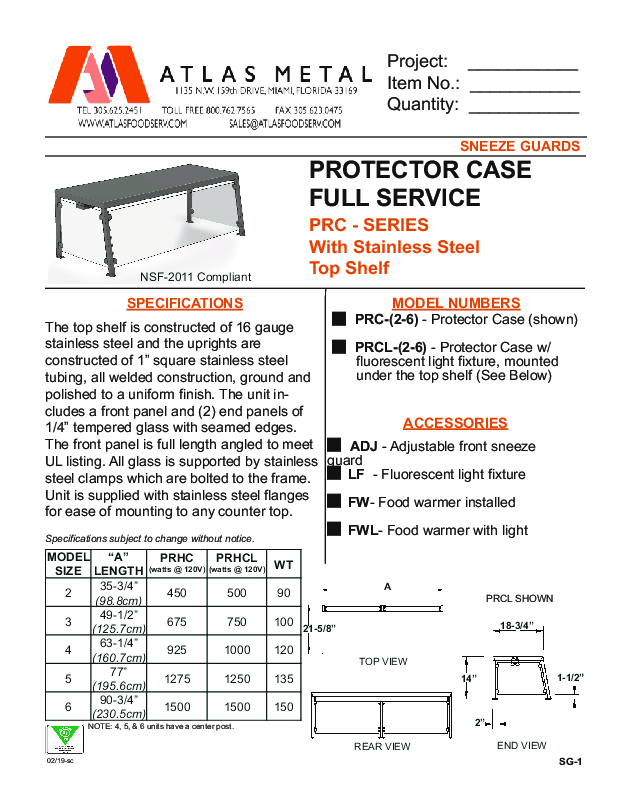 Cutsheet