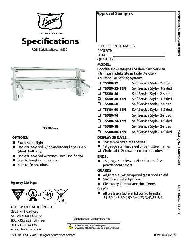 Cutsheet