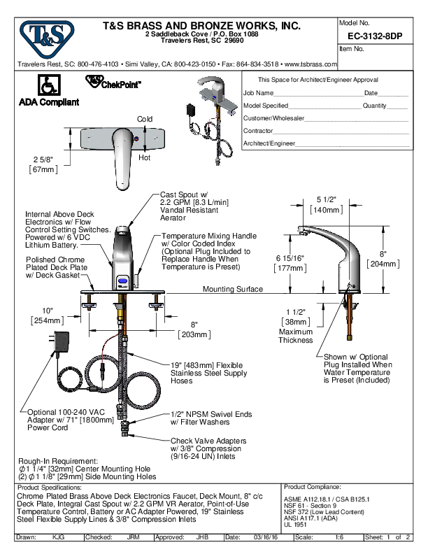 Cutsheet