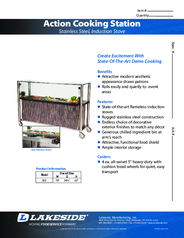 Cutsheet