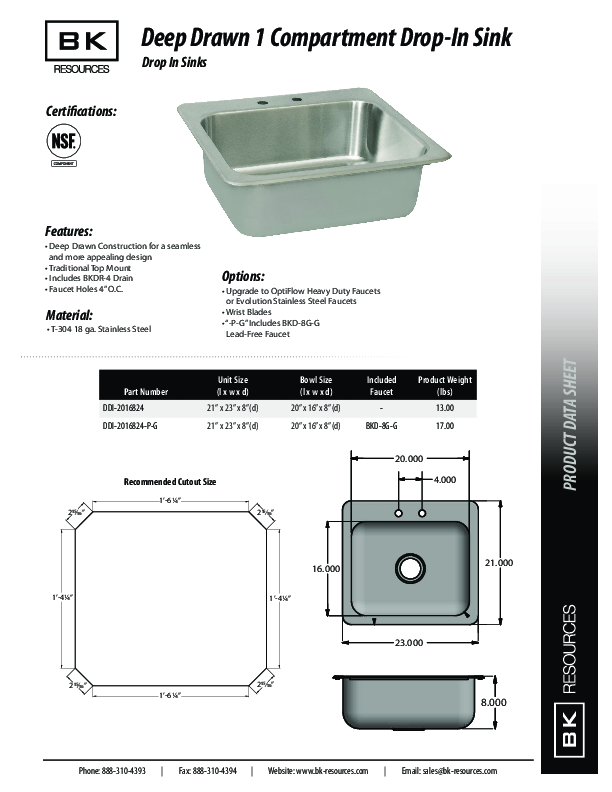 Cutsheet