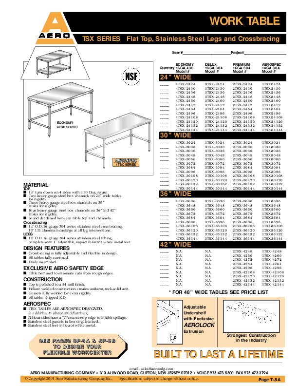 Cutsheet