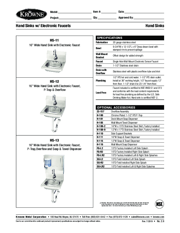 Cutsheet