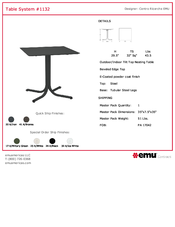 Cutsheet