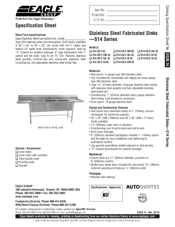 Cutsheet