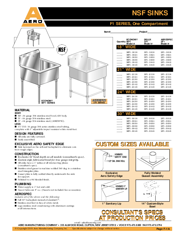 Cutsheet