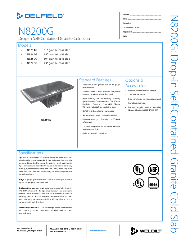 Cutsheet