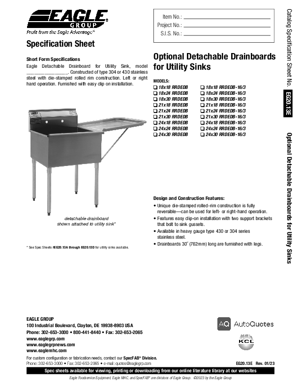 Cutsheet