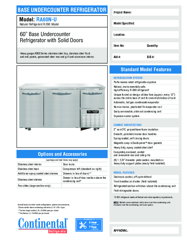 Cutsheet