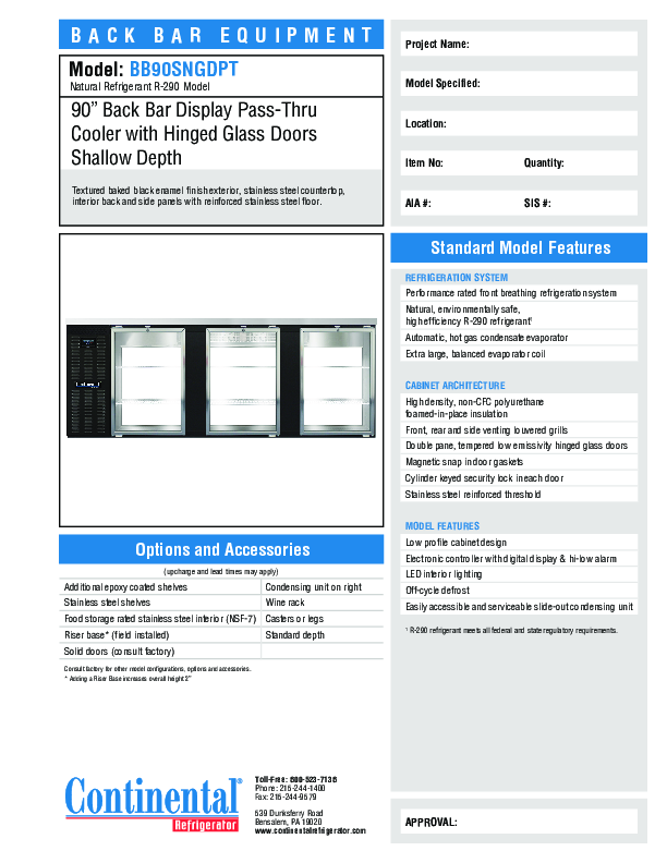 Cutsheet