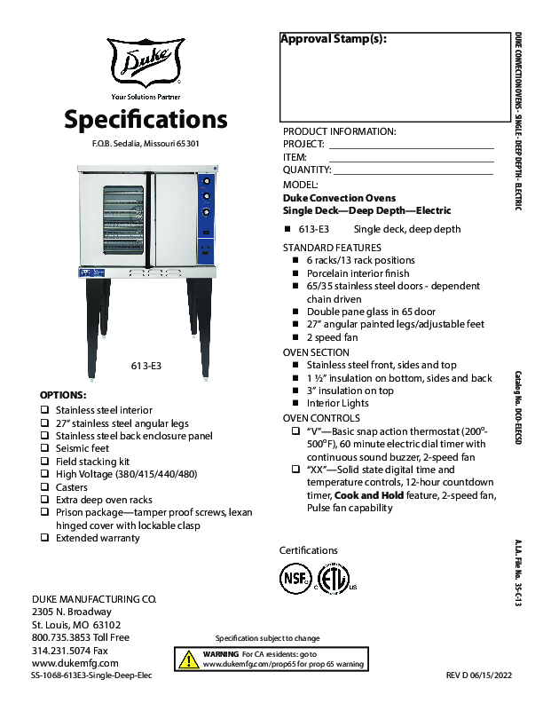 Cutsheet