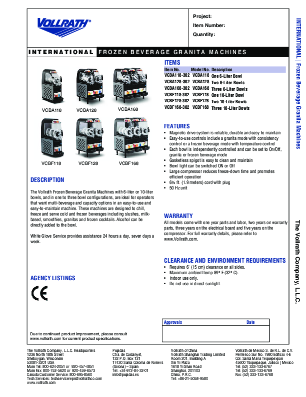 Cutsheet