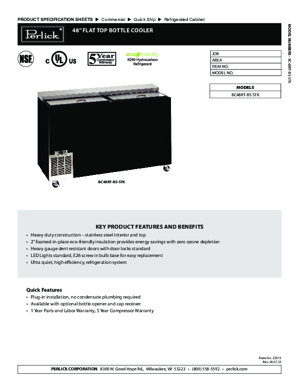 Cutsheet