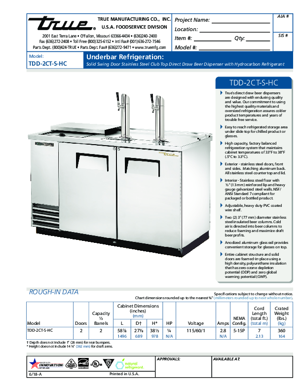 Cutsheet