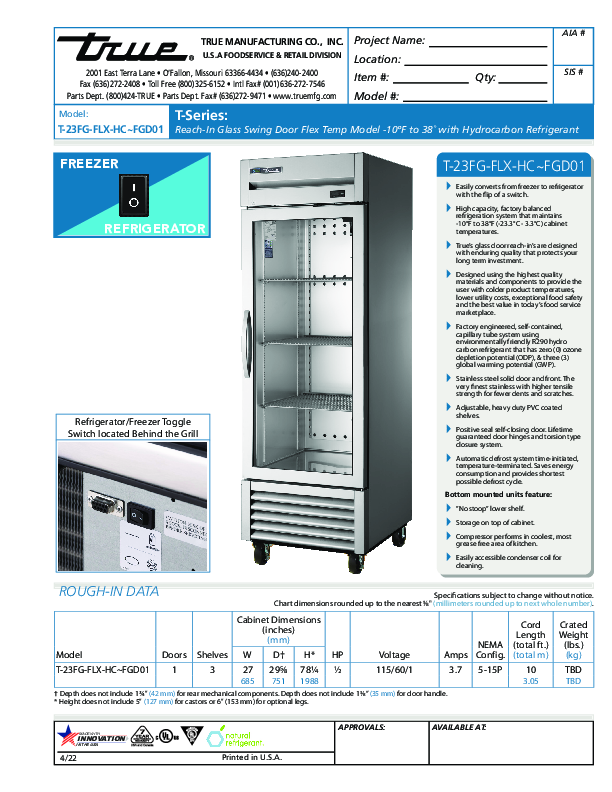 Cutsheet