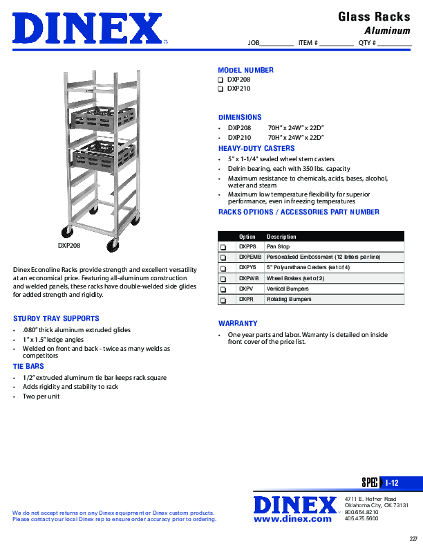 Cutsheet