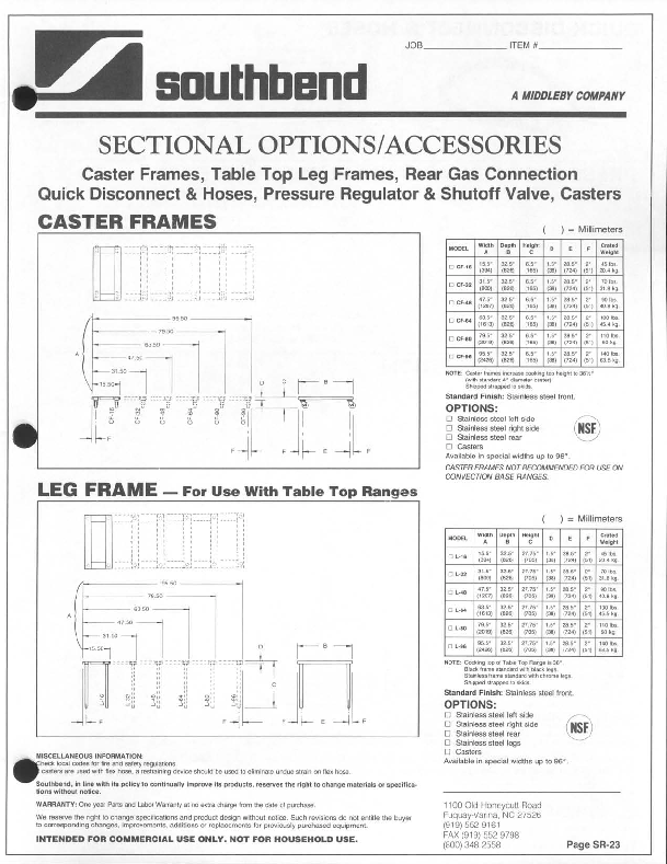 Cutsheet