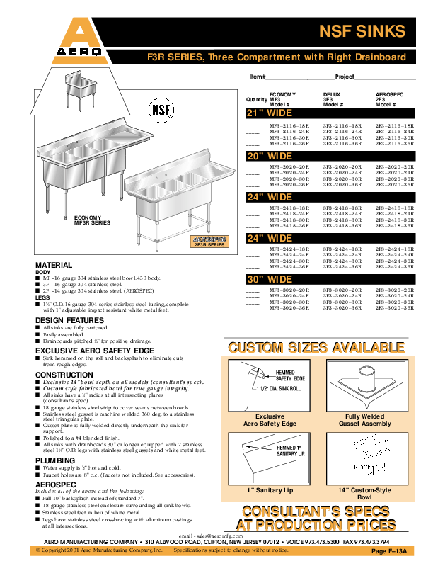 Cutsheet