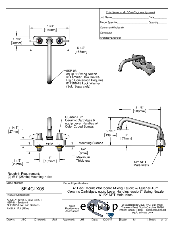 Cutsheet