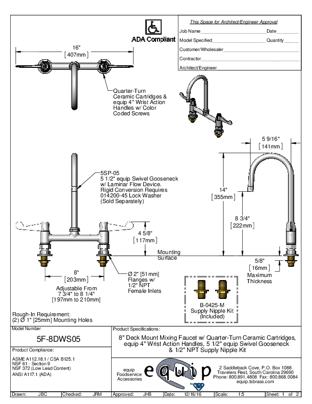 Cutsheet