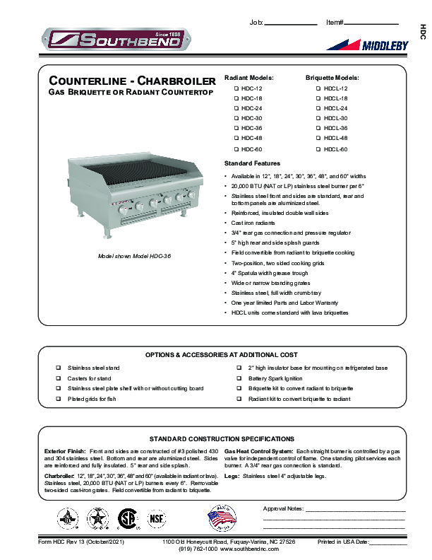 Cutsheet