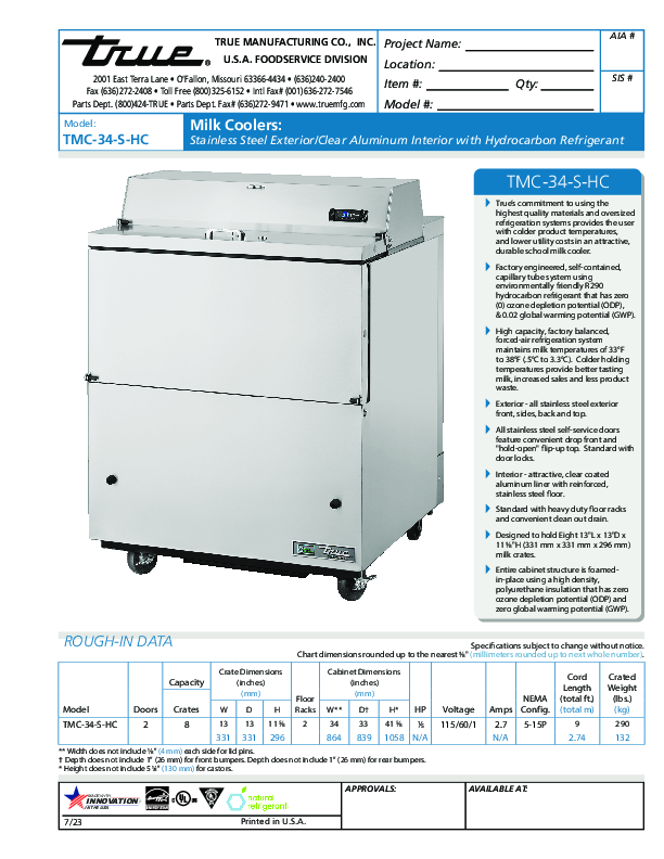 Cutsheet