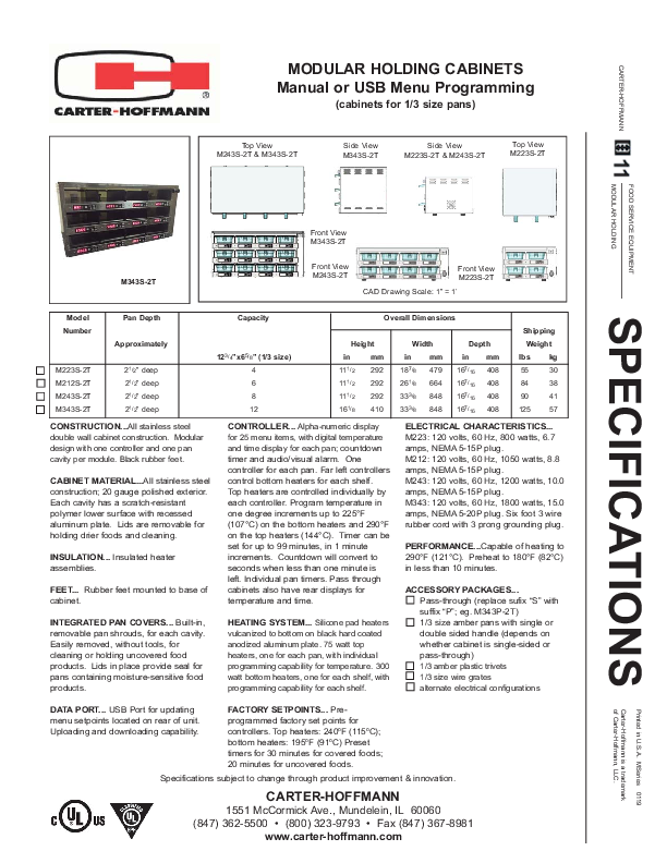 Cutsheet