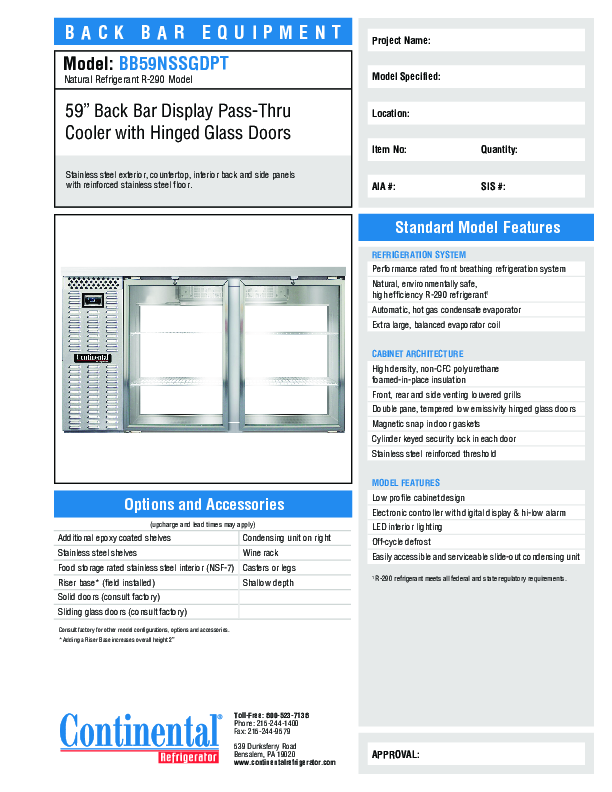 Cutsheet