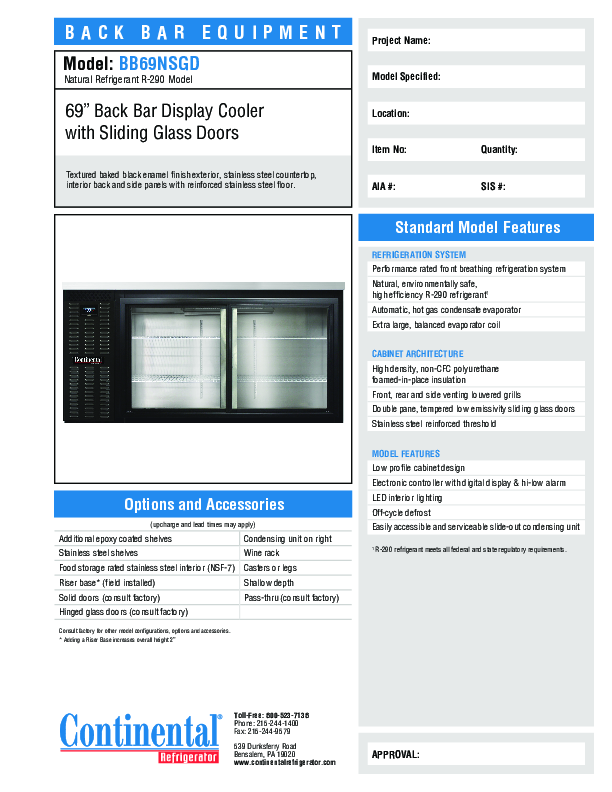 Cutsheet