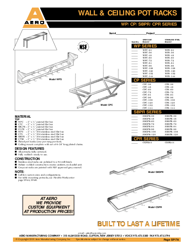 Cutsheet