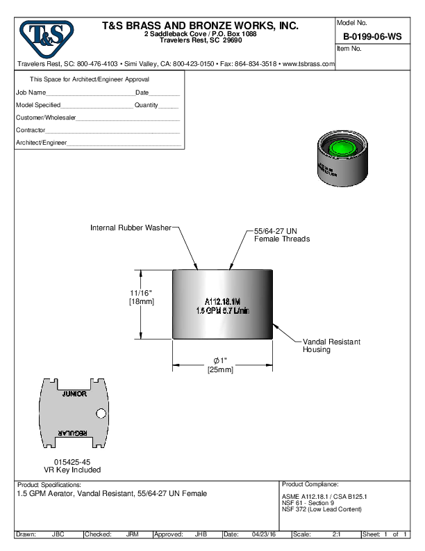 Cutsheet