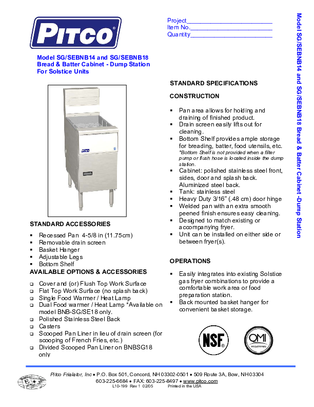 Cutsheet