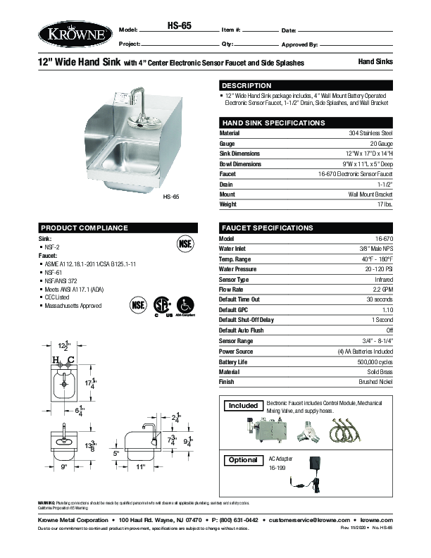 Cutsheet