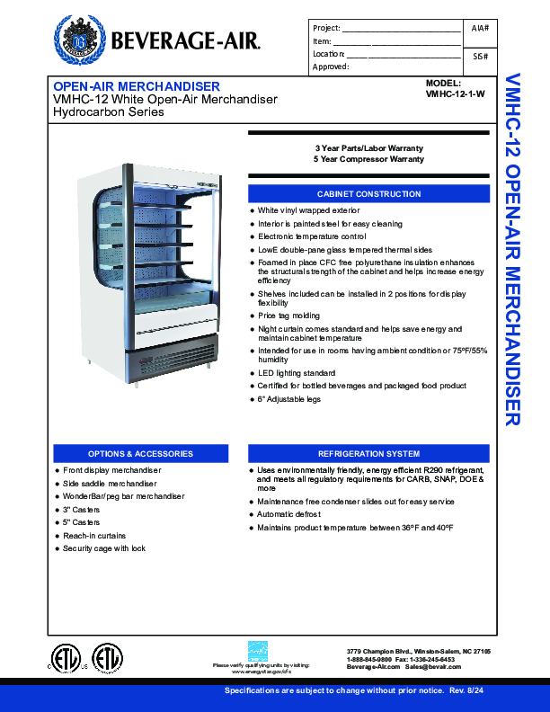 Cutsheet