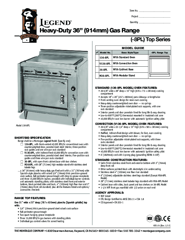 Cutsheet