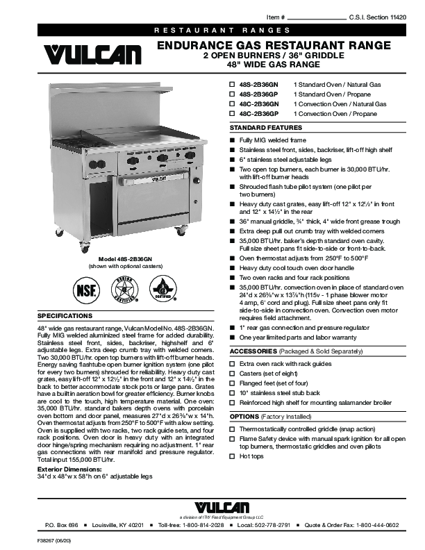 Cutsheet