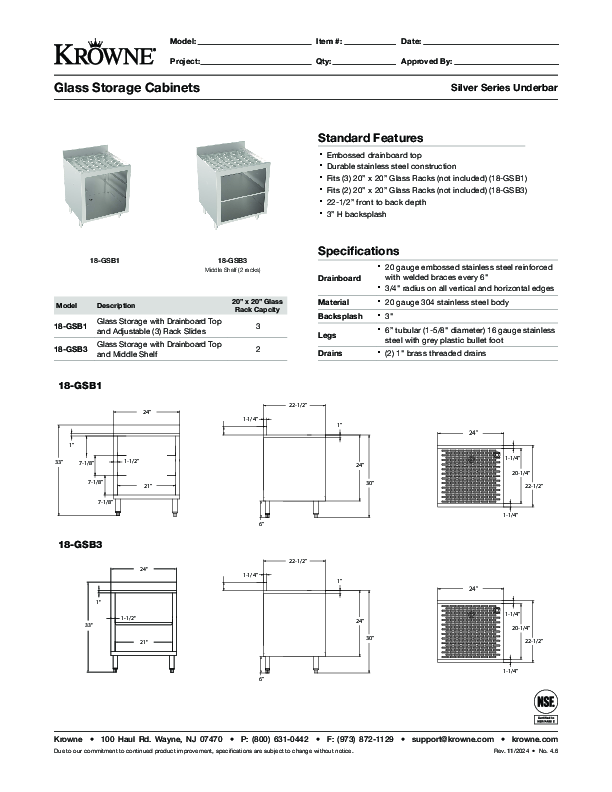 Cutsheet