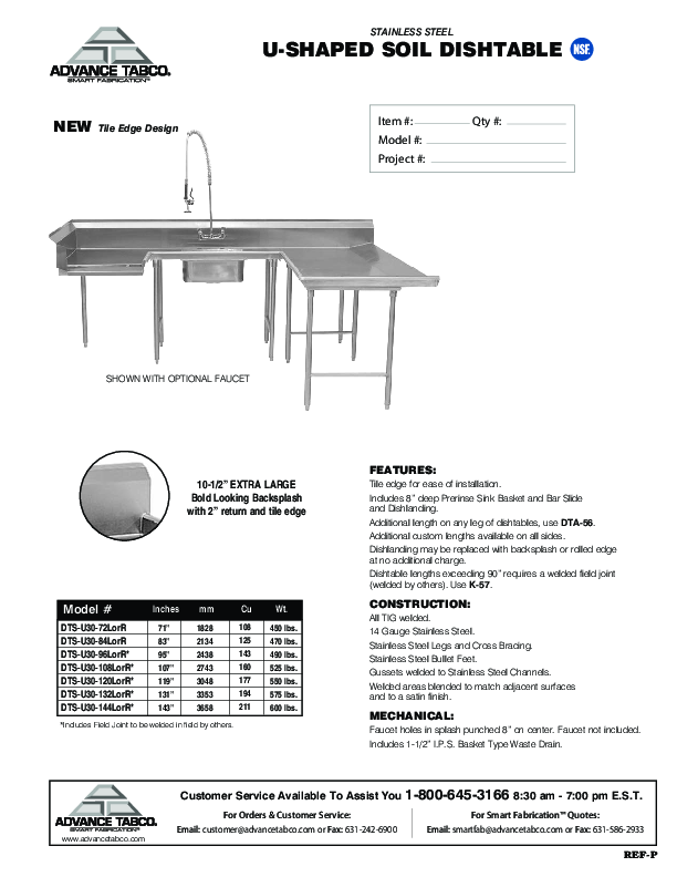 Cutsheet