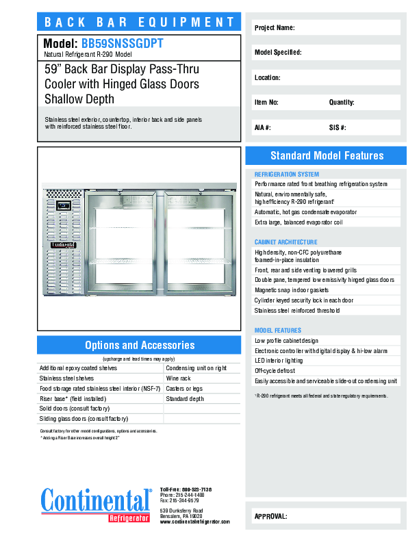 Cutsheet