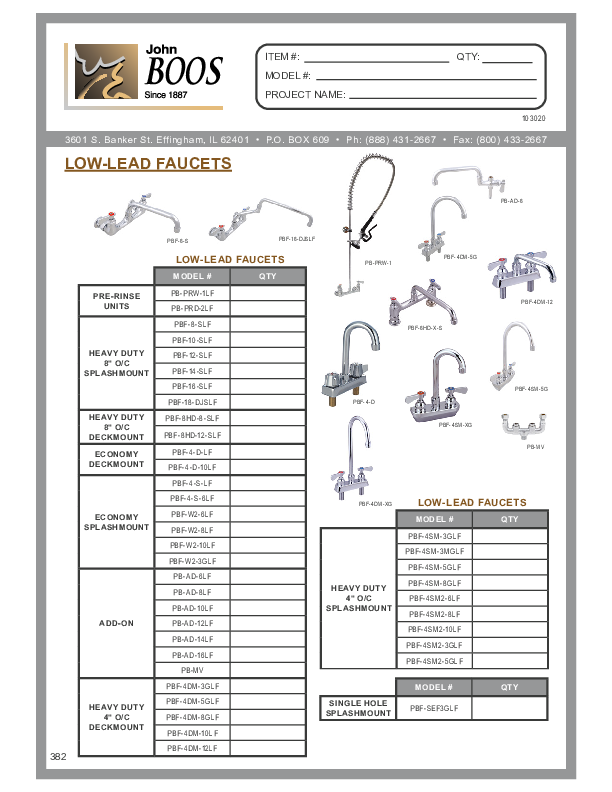 Cutsheet