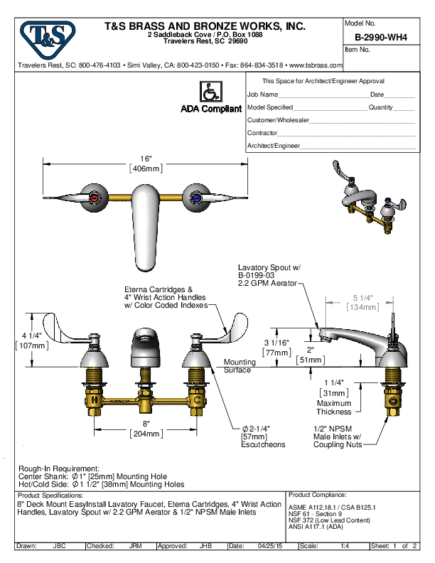 Cutsheet